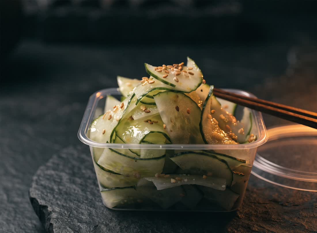 The Logan Moffitt Viral Cucumber Salad